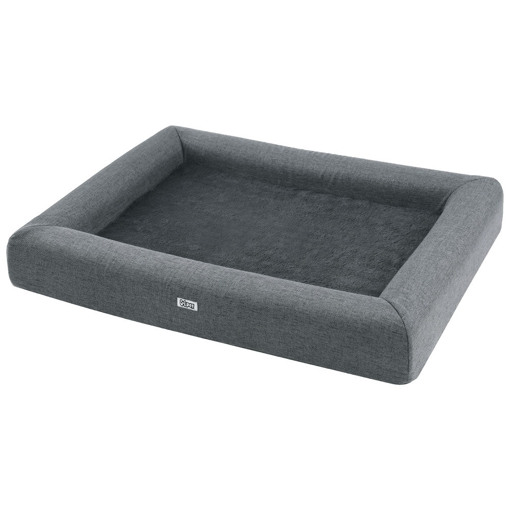 grey orthopaedic pet bed