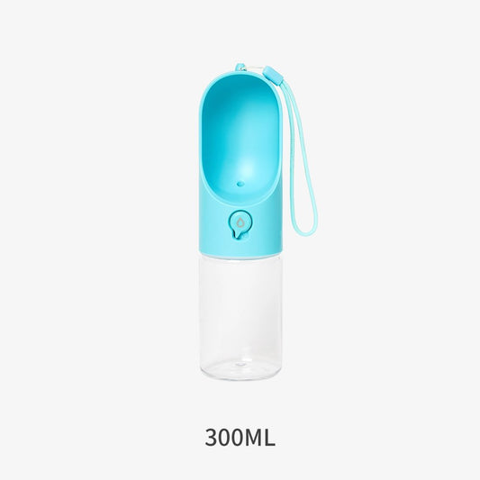 300ml portable pet water bottle blue